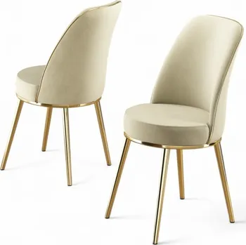 Barová židle Sada židlí (2 kusy) Pefa - Cream, Gold