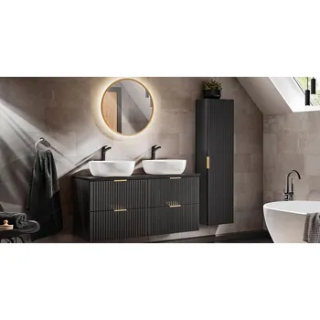 Koupelnový nábytek Koupelnová sestava ADEL BLACK SMILE