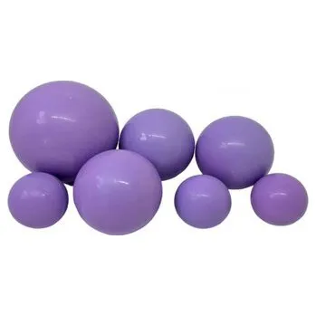 Jedlá dekorace na dort Čokoládové koule 7ks fialové - K Decor