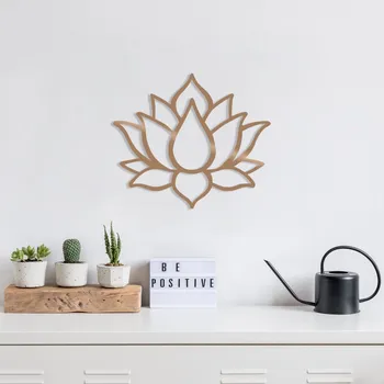 Věšák Dekorativní kovový doplněk na zeď Lotus Flower 1 - Copper