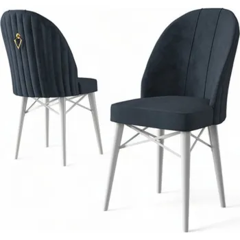 Jídelní stůl Sada židlí (6 kusů) Ritim - Anthracite, White