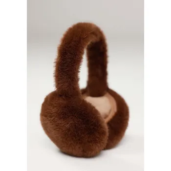 Rukavice Náušníky Monari 9350 hnědé kožešinové