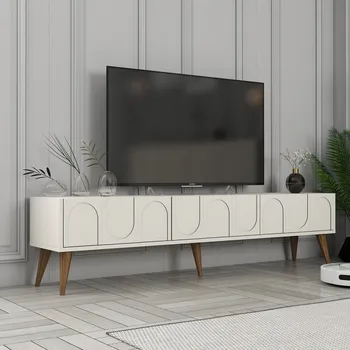 Televizní stolek TV stolek Lyon 44 - Cream, Walnut