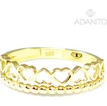 Zlatý prsten srdíčka