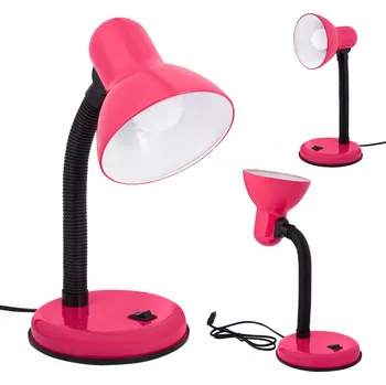 Lampička LED STOLNÍ LAMPA Růžová Nastavitelná Školní Dětská na Stůl E27