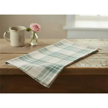 Utěrka Kuchyňská bavlněná utěrka TARTAN zelená 45x65 cm 100% bavlna