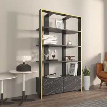 Knihovna Knihovna Elena - Black, Marble