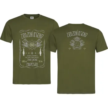 Pánská móda Tričko Zrození Legend 50 Druh: Pánské, Barva: Khaki, Velikost: XL