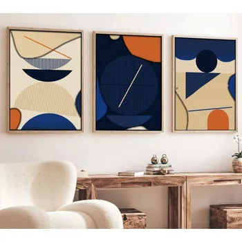 Obraz Dekorativní rámovaný obraz z MDF (3 kusy) Huhu101 - 70 x 50