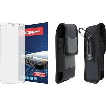 Pouzdro na mobilní telefon Hybridní Sklo pro Hammer IRON VA - 6.56" + POUZDRO na opasek