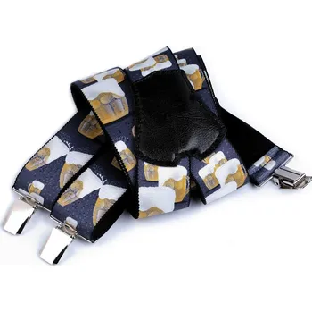 Kšandy Kšandy délka 120 cm šířka 4 cm vzor pivo 650327, VELIKOST UNI