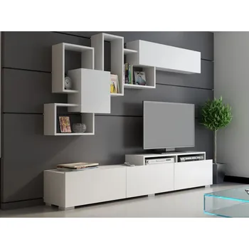 Obývací stěna TV stěna / Sestava pod TV Amor - White