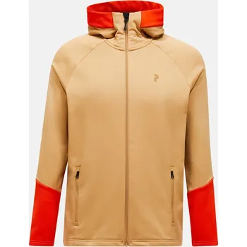 Pánská mikina Pánská Mikina PEAK PERFORMANCE M RIDER ESSENTIALS ZIP HOOD G80573040_N40 – Béžová S