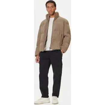 Pánská bunda BOSS Kožená bunda Jocamp 50547546 Béžová Relaxed Fit 58