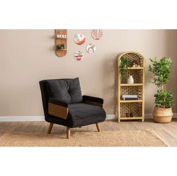 Křeslo Rozkládací křeslo Cosmo Single - Black