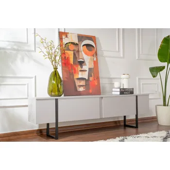 Televizní stolek TV stolek Serenity - Grey, Black