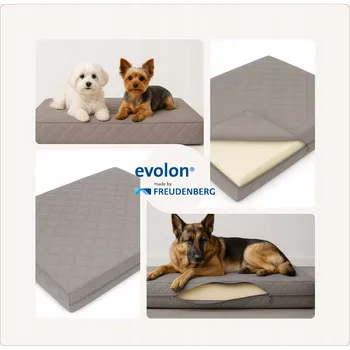 Pelíšek pro psa Alergsen ortopedická pelíšek pro psa, šedá, 60 cm x 50 cm