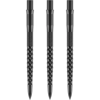 Příslušenství pro šipky Mission Kovové hroty Caliburn - Ripple - Black - 32 mm
