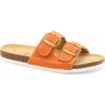 Dámské pantofle SAMLUX® Dámské korkové biopantofle oranžové 9058-L10 Barva: Orange, Velikost: 37