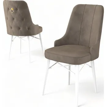 Barová židle Sada židlí (4 kusy) Pare - Cappuccino, White