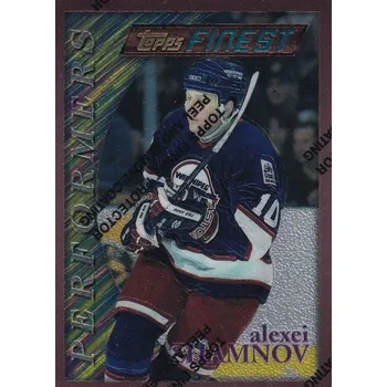 Sběratelská karetní hra insert karta ALEXEI ZHAMNOV 95-96 Topps Finest Performers číslo 78