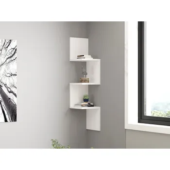 police Nástěnná police Zikzak - White