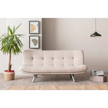 Pohovka Trojmístná rozkládací pohovka Misa Small Sofabed v3 - Cream