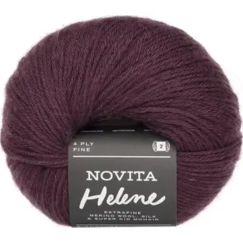 Příze Novita Helene 5781 Ostružinová (Luxusní hřejivá příze Helene Lippenstift )