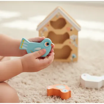 DJECO Vkládací puzzle Ptačí budka