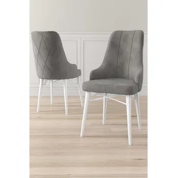 Barová židle Sada židlí (2 kusy) Neta - Grey, White