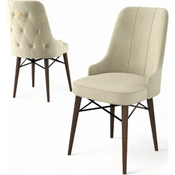 Barová židle Sada židlí (4 kusy) Pare - Cream, Brown