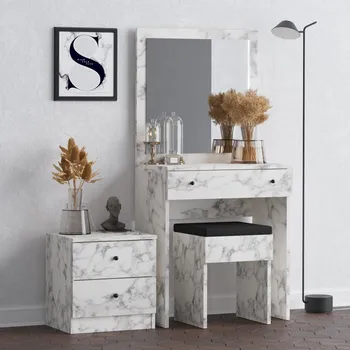 Toaletní stolek Asirgroup Toaletní stolek Nice - Carrara Marble