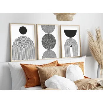 Obraz Dekorativní rámovaný obraz z MDF (3 kusy) Huhu163 - 50 x 70