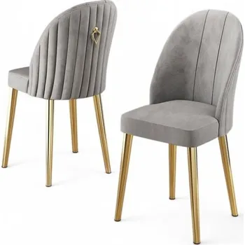 Barová židle Sada židlí (4 kusy) Mara - Grey, Gold