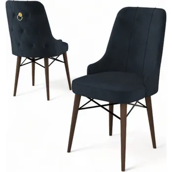 Jídelní stůl Sada židlí (6 kusů) Pare - Anthracite, Brown