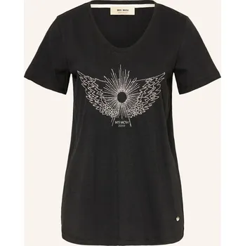 Dámské tričko Mos Mosh Dámské Tričko Mmgethi S Ozdobnými Kamínky, černá /...