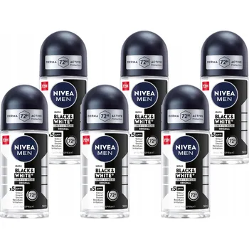 NIVEA Pánský antiperspirant Black&White 6x50 ml