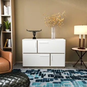 Komoda Konzolový stolek Mares - White, Grey