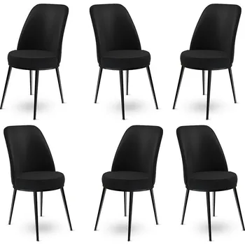 Jídelní stůl Sada židlí (6 kusů) Dexa - Black