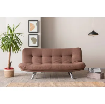 Pohovka Trojmístná rozkládací pohovka Misa Small Sofabed - Light Brown