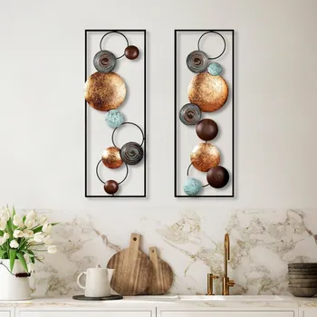 Komoda Dekorativní kovový doplněk na zeď Textured - 9