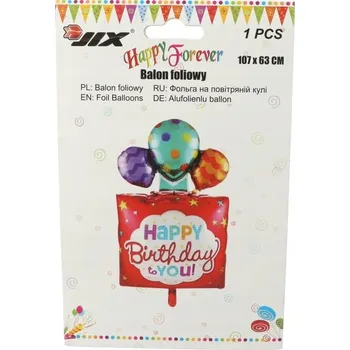 Balónek BALÓNEK 24" DÁREK VŠECHNO NEJLEPŠÍ K NAROZENINÁM
