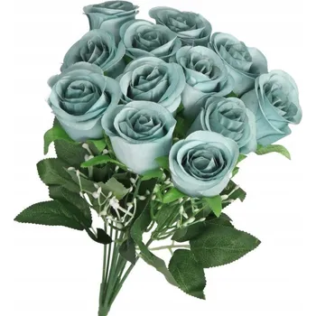 umělá květina UMĚLÉ KVĚTY RŮŽE KYTICE HUSTÁ JAKO ŽIVÁ VELKÉ XXL DEKORACE