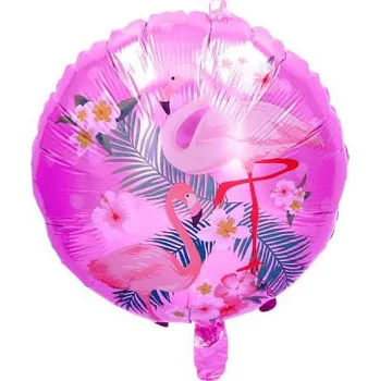 Balónek BALÓNEK 18" PLAMEŇÁK RŮŽOVÝ