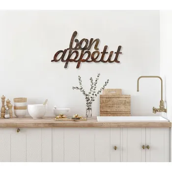 Dekorativní kovový doplněk na zeď Rusty Bon Appetit