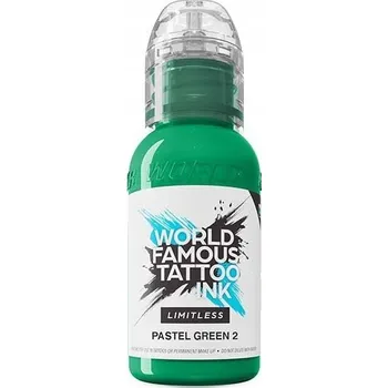 Tetovací barva Světoznámá Limitless Pastel Green 2, 30 ml.