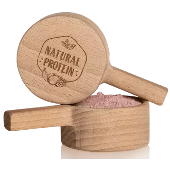 Láhev odměrka NaturalProtein dřevěná