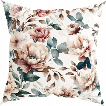 Povlak na dekorativní polštářek Povlak na polštář 40x40 Dekorační povlak na polštář Měkký Velvet Květiny 9888
