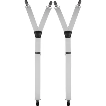 Kšandy Světle šedé pánské košilové podvazky dlouhé