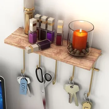 police Nástěnná police Dekoratif Duvar Rafı ve Askılık